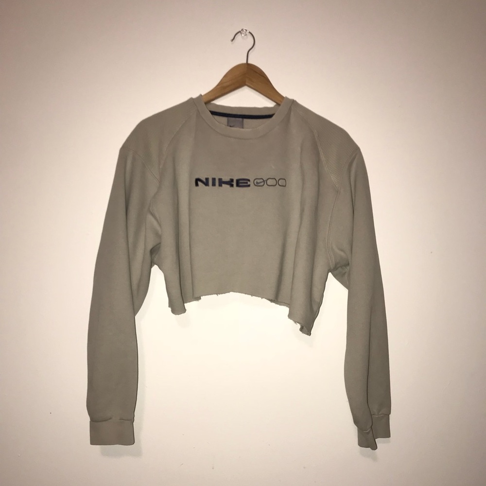 vintage nike cropped pullover sweatshirt